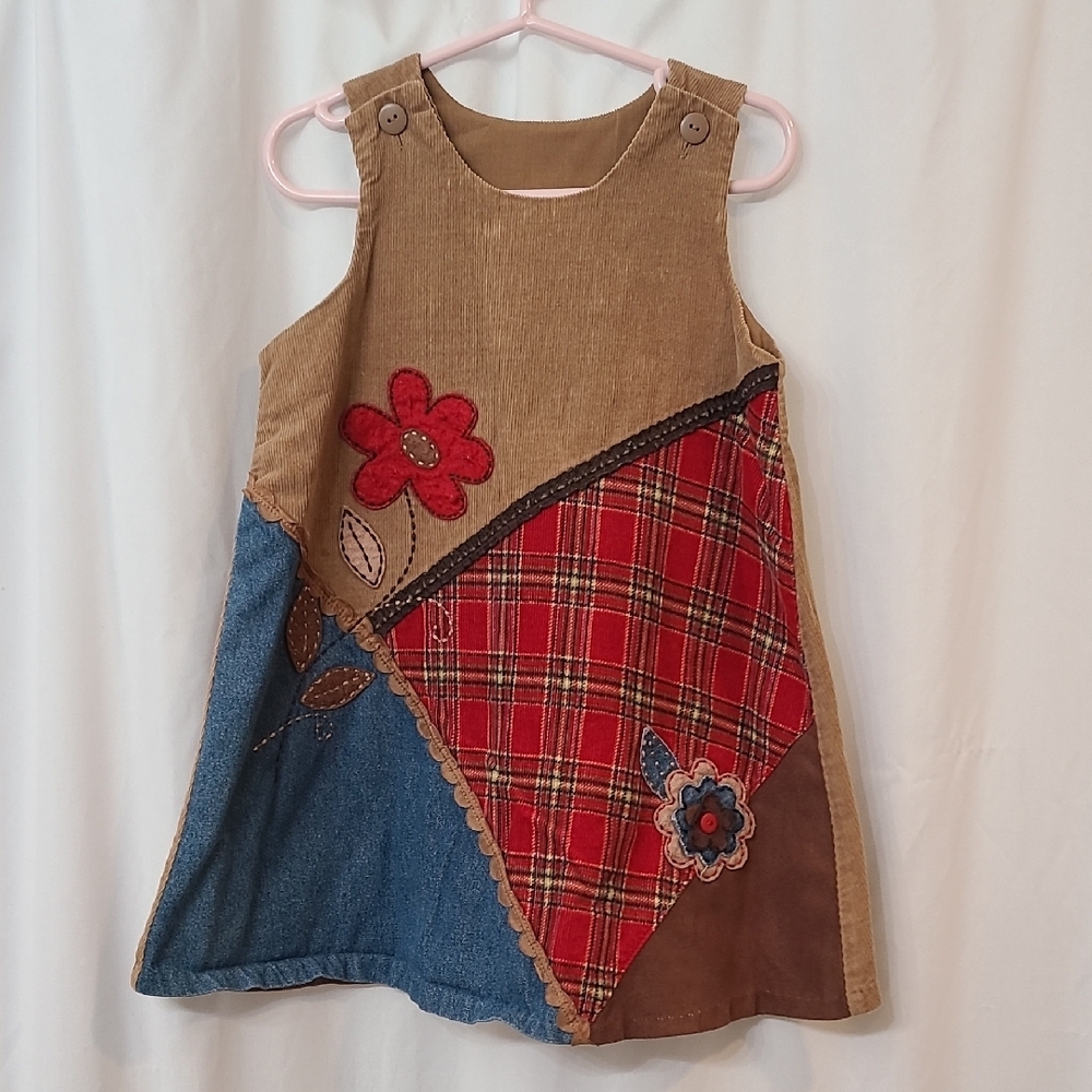 Colorful Patchwork Kids Dress